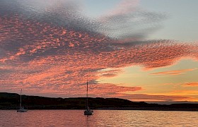 Sunset Loch na h-Uidhe., Outer Hebrides. Photo: Ann Jakeman.