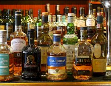 A small selection of Islay whiskies, Southern Hebrides cruise
