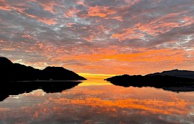 Orange Sunset by Derek Cranage