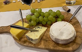 Cheeseboard with locally sourced cheeses by JoAnn Ryan