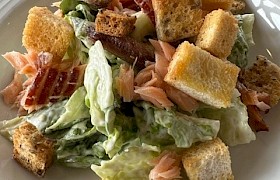 Smoked Salmon Caesar Salad by Lisa Connor