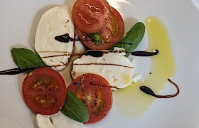 Caprese Salad using locally sourced tomatoes from Toberonochy